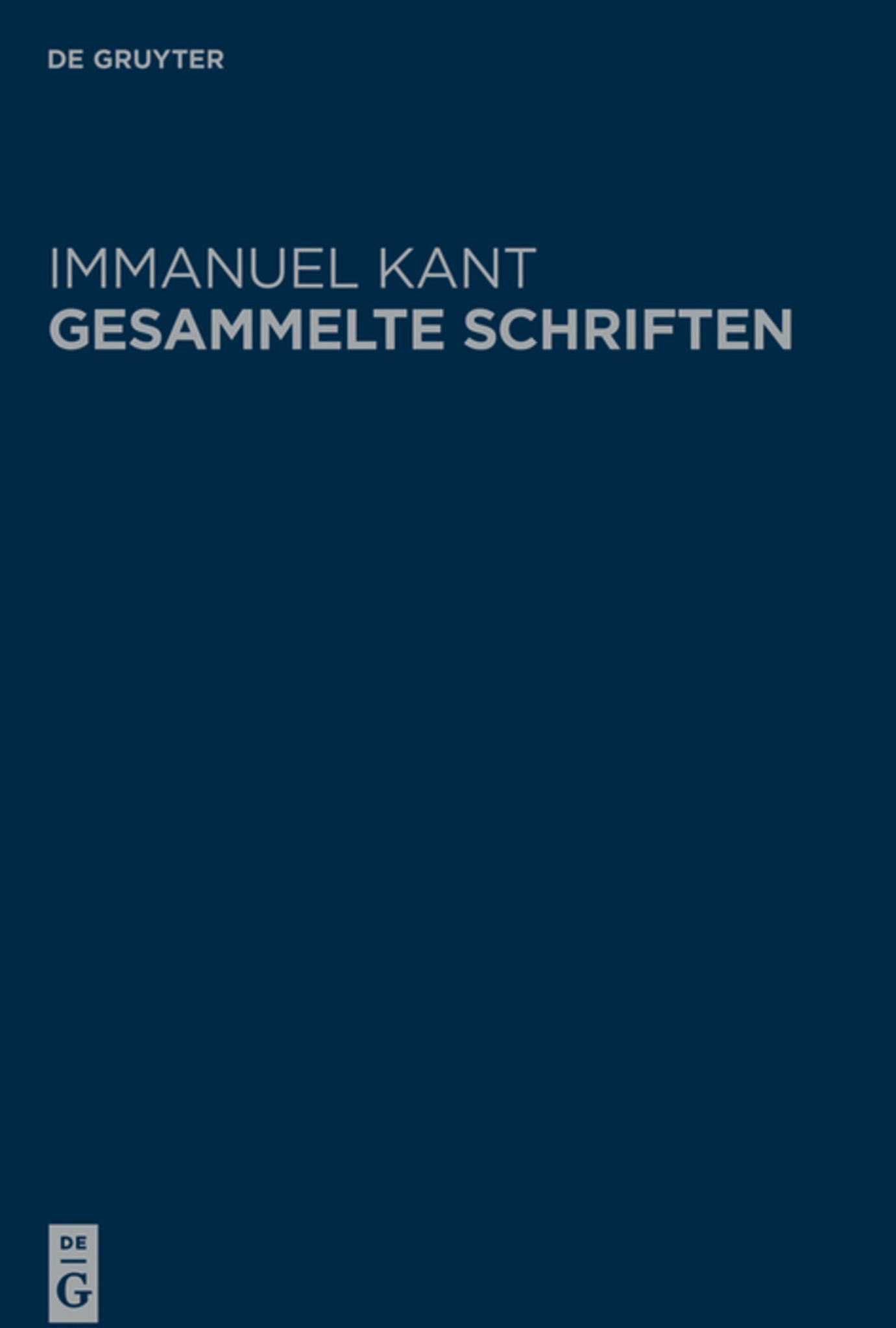 Cover image for Opus postumum, Hälfte 1 (Convolut I bis VI) ISBN 9783111020792
